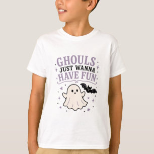 Camiseta Golosmas Querem se Divertir Morcego Fantasma Fofo