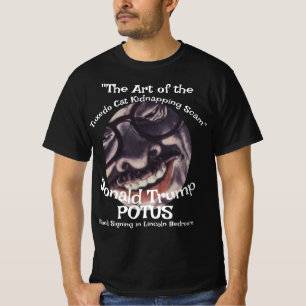 Camiseta Golpe do Sequestro de Gato Tuxedo Art Donald Trump