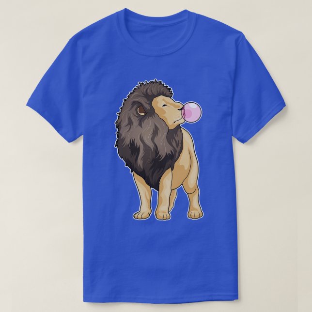 Camiseta Goma de mascar de leão (Frente do Design)