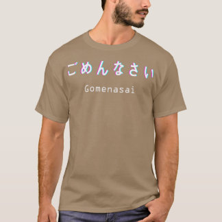 Camiseta Gomenasai japeso Cultura estética Anime Vaporwa