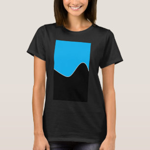 CAMISETA GOMÉTRICA, DOIS PADRÕES DE ONDA DE TOM PROFUNDAMEN