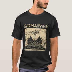 Camiseta Gonaives Haiti Flag Casaco Da Independência Do Bra