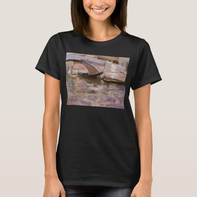Camiseta Gondolas por John Singer Sargent, Impressionismo A (Frente)