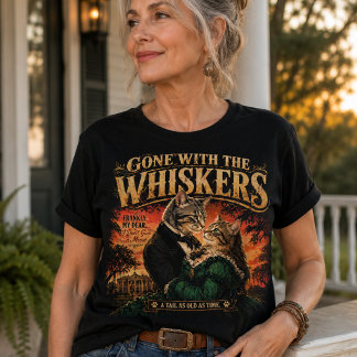 Camiseta Gone With The Whiskers