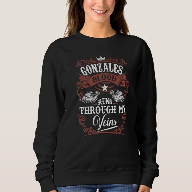 Camiseta Gonzales Blood Atravessa Minhas Veins Gonzales Fam (Frente)
