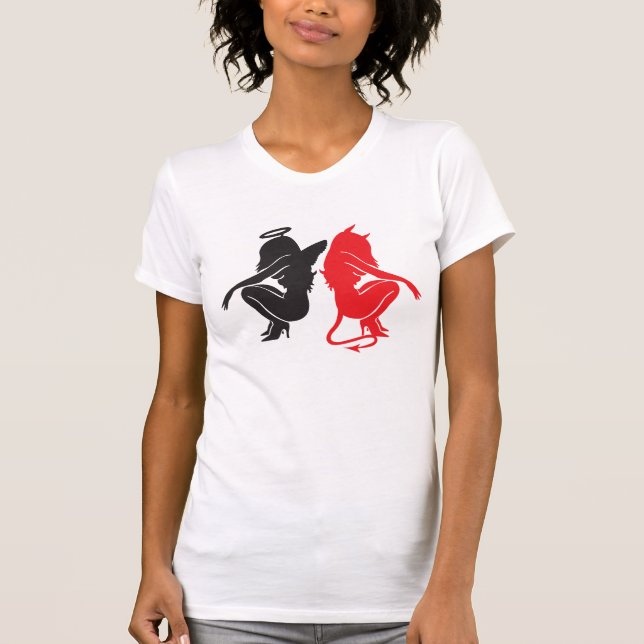 Camiseta Gonzo, Devil, anjo & diabo, - black conversas (Frente)
