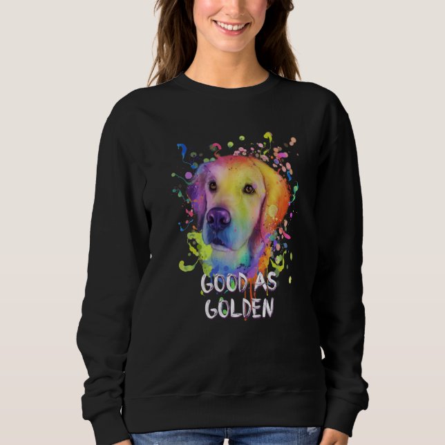 Camiseta Good as Golden Motivational Quote Golden Retriever (Frente)
