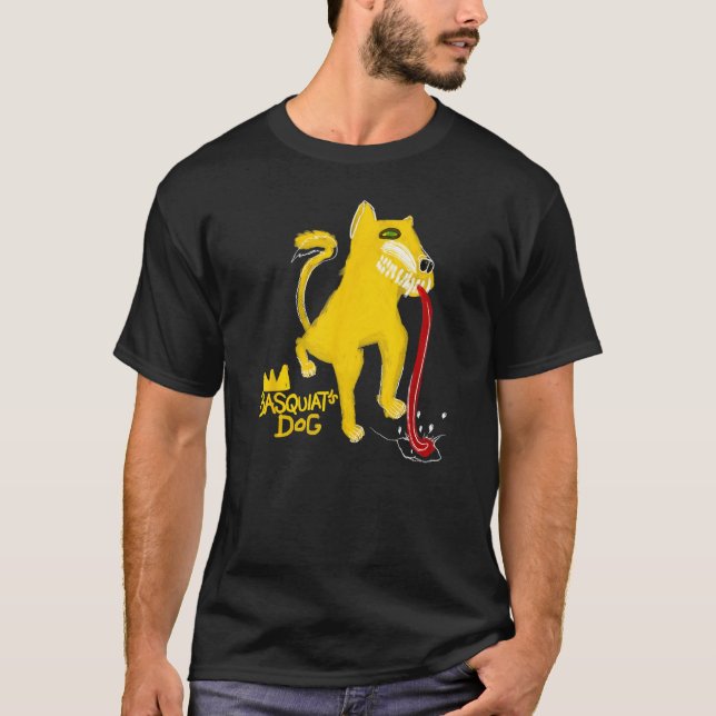 Camiseta Good Dog Basquiats Graffiti Rockstar Abstract Expr (Frente)