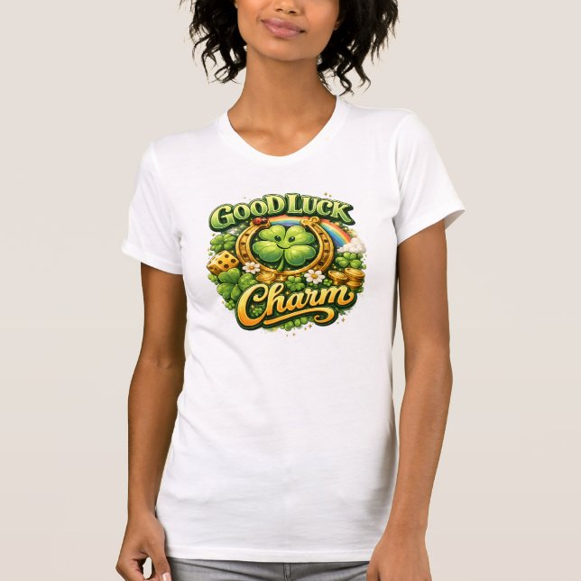 Camiseta Good Luck Charm - Vintage Design (Frente)