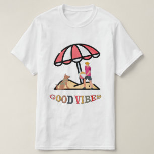 Camiseta Good Vibes Inspirador de Energia Positi