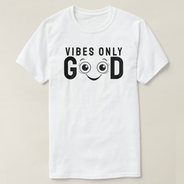 Camiseta Good Vibes Only (Frente do Design)