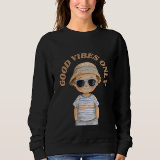 Camiseta Good Vibes Only – Cute Positive Illustration