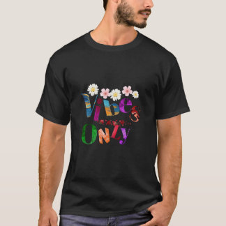 Camiseta Good Vibes Only Floral Typography