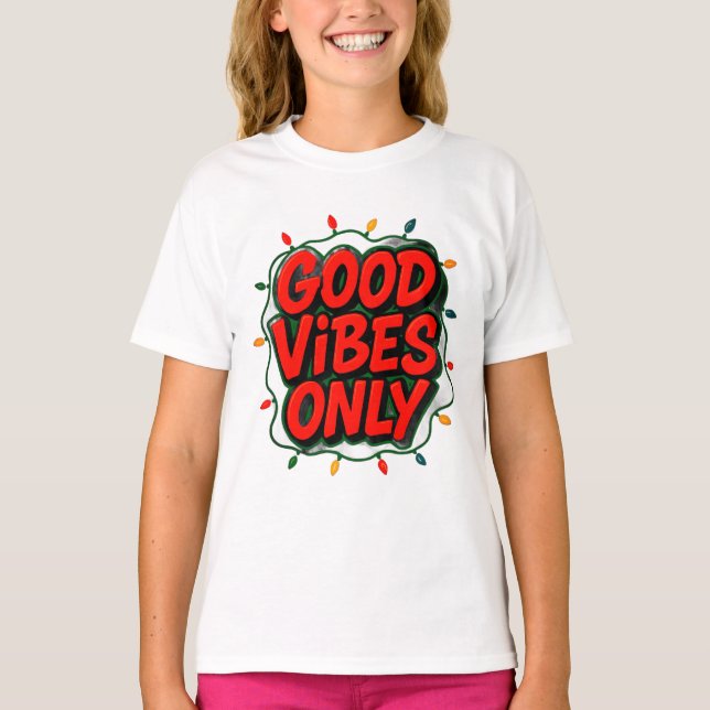 Camiseta Good Vibes Only Graphic (Frente)
