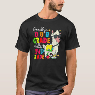 Camiseta Goodbye 1rua Grade Hello segundo Grade Llama De Vo