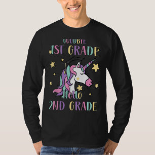 Camiseta Goodbye 1rua Grade Hello segundo Grau Unicorn Girl