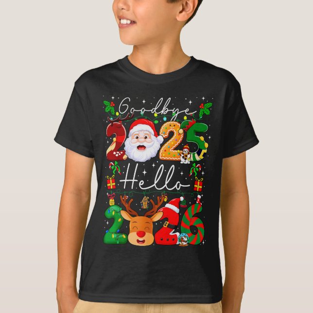 Camiseta Goodbye 2025 Hello 2026 Happy New Year's Eve Chris (Frente)