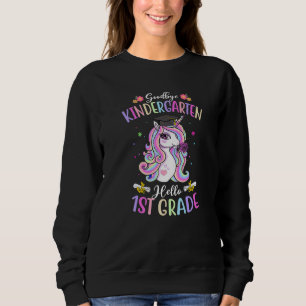 Camiseta Goodbye Kindergarten Alô, Gradu Unicorn Gradu, Gra