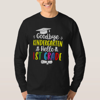 Camiseta Goodbye Kindergarten Alô Graduação na Classe 1rua