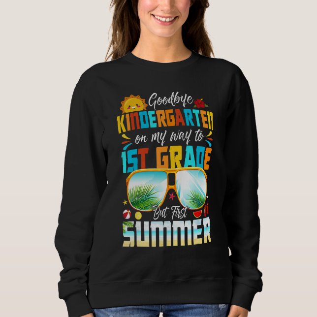 Camiseta Goodbye Kindergarten Graduation To 1st Grade Hello (Frente)