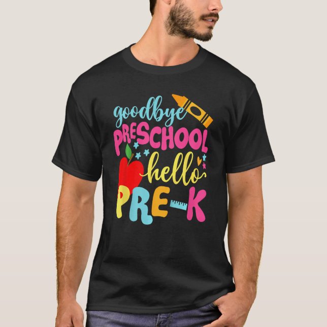 Camiseta Goodbye Preschool Class Of 2033 Graduate Hello Pre (Frente)