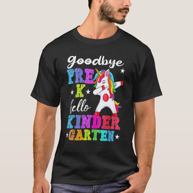 Camiseta Goodbye Preschool Graduation Hello Kindergarten Pr (Frente)