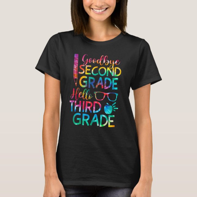 Camiseta Goodbye Second Grade Hello Third Grade Graduation  (Frente)