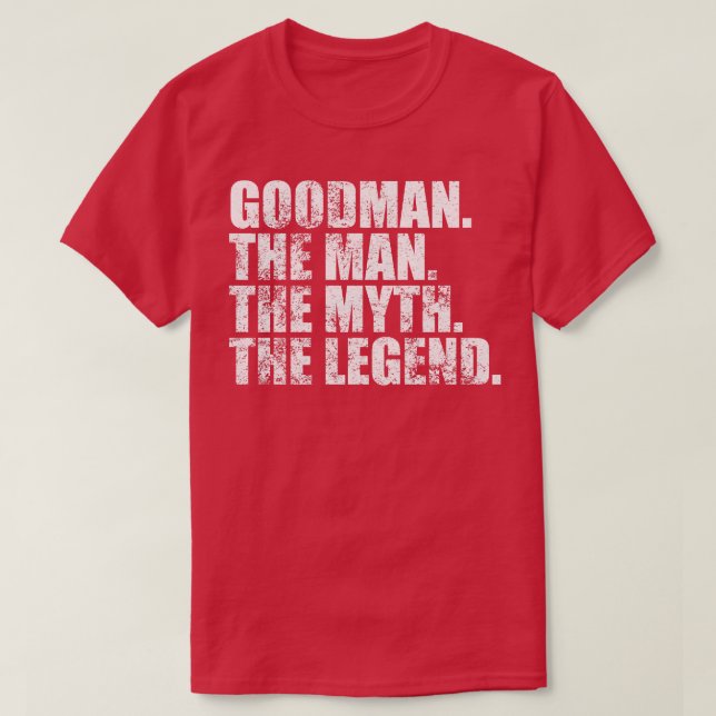 Camiseta Goodman Nome da família Goodman sobrenome Goodman  (Frente do Design)