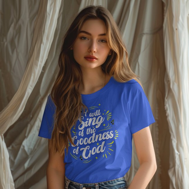 Camiseta Goodness of God Typographic Joyful (Criador carregado)