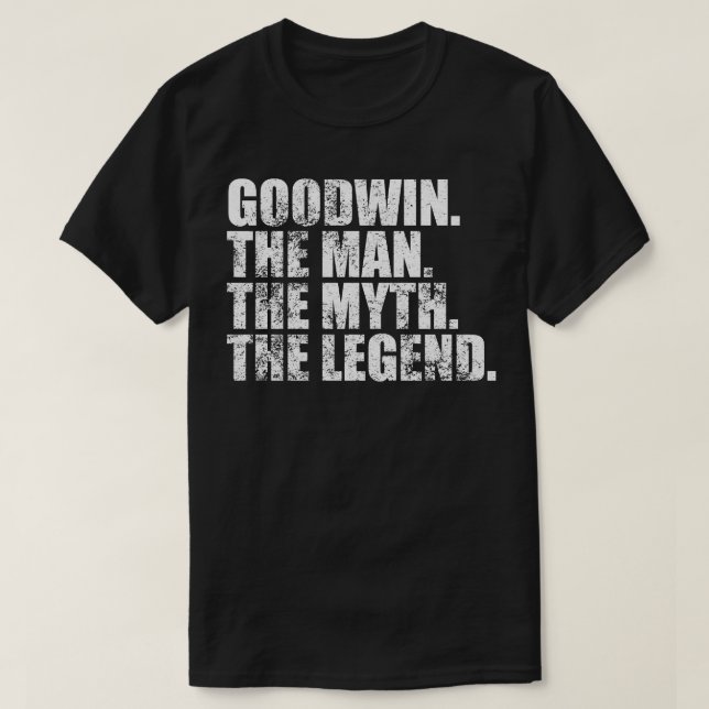 Camiseta GoodwinGoodwin Nome da família Goodwin sobrenome G (Frente do Design)