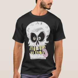 Camiseta goofy skull skeleton face