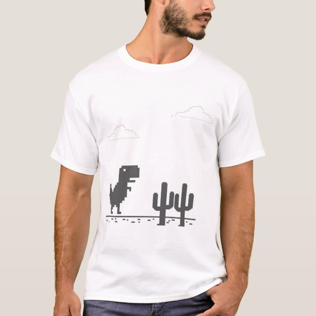 Camiseta Google Chrome dinosaur game (Frente)
