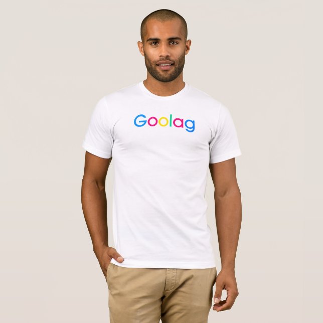 Camiseta Goolag, gulag, Google (Frente Completa)