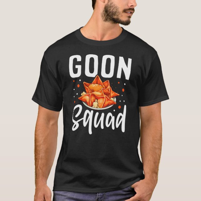 Camiseta Goon Squad Funny Crab Rangoon Chinese Food (Frente)