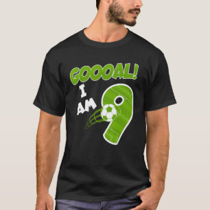 Camiseta Goooal Sou 9 Futebol Esporte Nono Aniversário