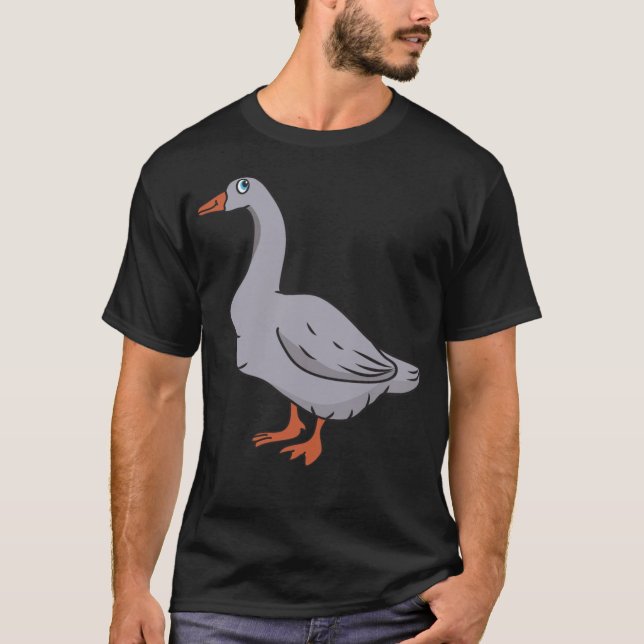 Camiseta Goose animal dog print  (Frente)