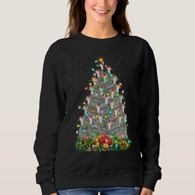 Camiseta Goose Bird  Xmas Lights Santa Goose Christmas Tree (Frente)