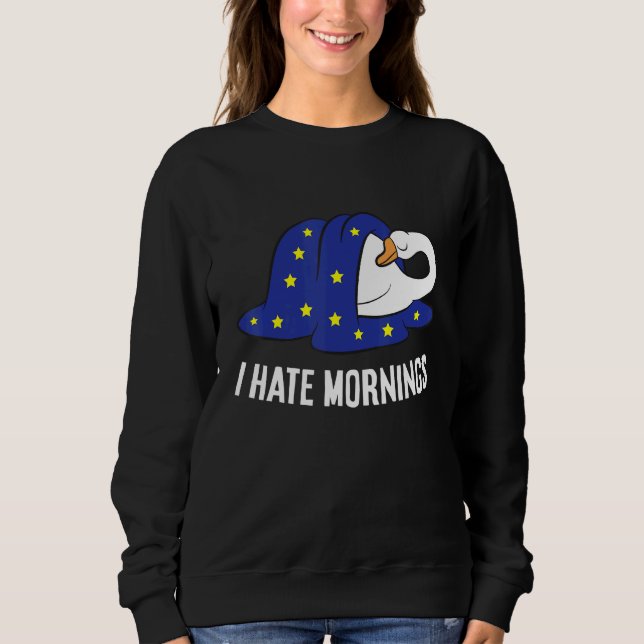 Camiseta Goose Tired  Goose I Hate Mornings (Frente)