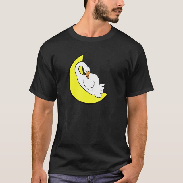 Camiseta Goose Tired Nap All Day Sleep All Night Cute Goose (Frente)