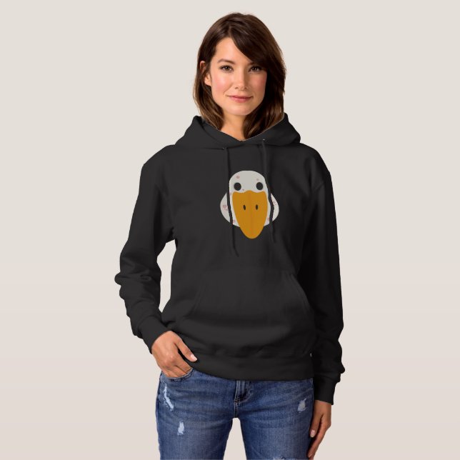 Camiseta Goose With Pimples Women's Hoodie (Frente Completa)