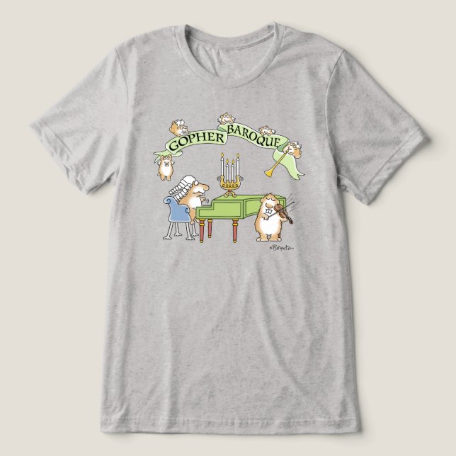 Camiseta GOPHER BAROQUE por Sandra Boynton (Design frontal)