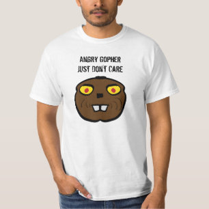 Camiseta Gopher Irritado Não se importe com esse animal eng