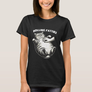 Camiseta Gordinhos Rolando Amante de Gato Engraçado Retro G