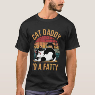Camiseta Gordinhos Rolando Gato Animal Gato Engraçado Pai,