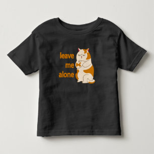 Camiseta Gordo e mal-humorado gato me deixe sozinho 