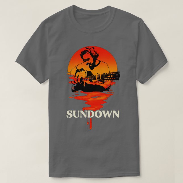 Camiseta Gordon Lightfoot Sundown (Frente do Design)