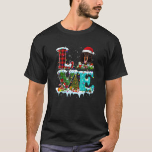 Camiseta Gordon Setter Árvore de Natal Light Pajama Dog Xma