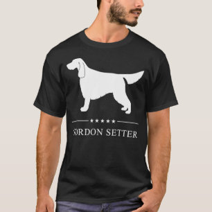 Camiseta Gordon Setter Dog White Silhoulover