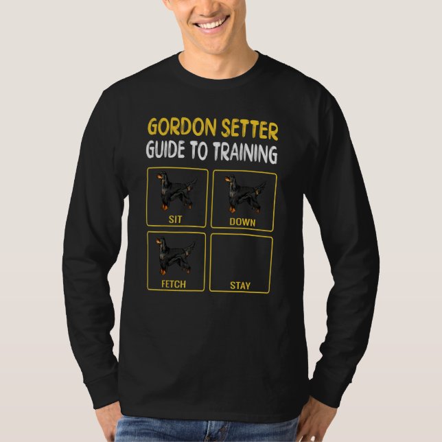 Camiseta Gordon Setter Guide To Training Dog Obedience (Gui (Frente)