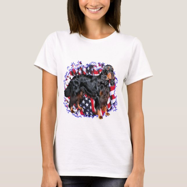 Camiseta Gordon Setter Patriot (Frente)